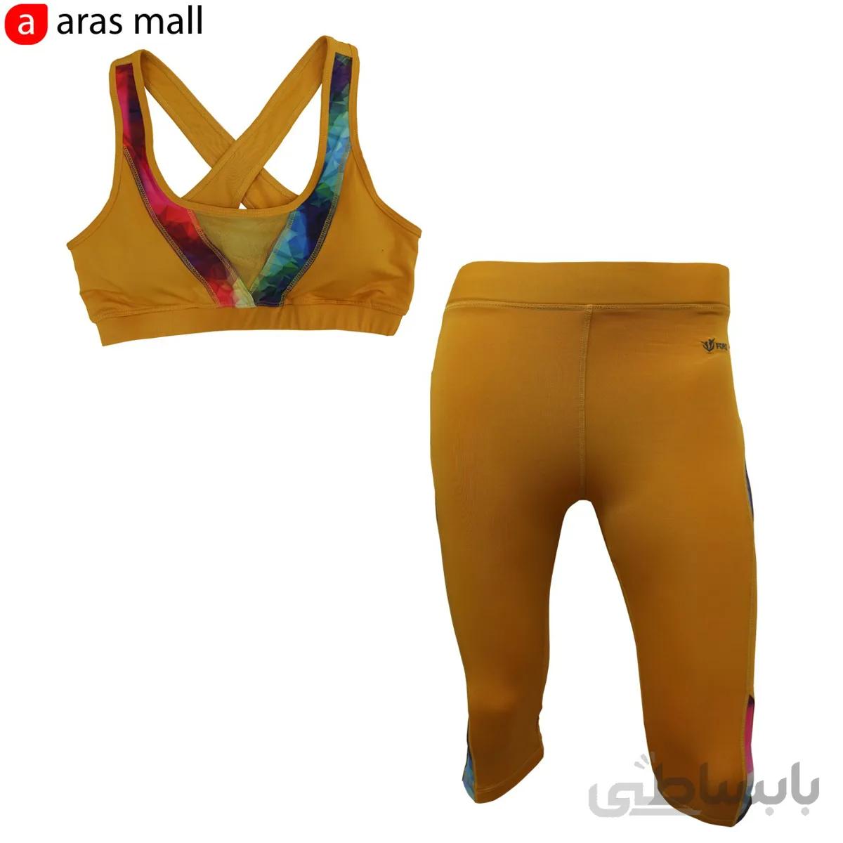 ست نیم تنه و شلوارک ورزشی زنانه فوره