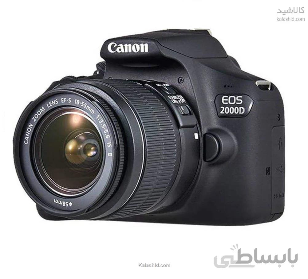 دوربین دیجیتال کانن مدل EOS 2000D به همراه لنز 18-55 میلی متر IS II ا Canon EOS 2000D Digital Camera With 18-55mm IS II Lens