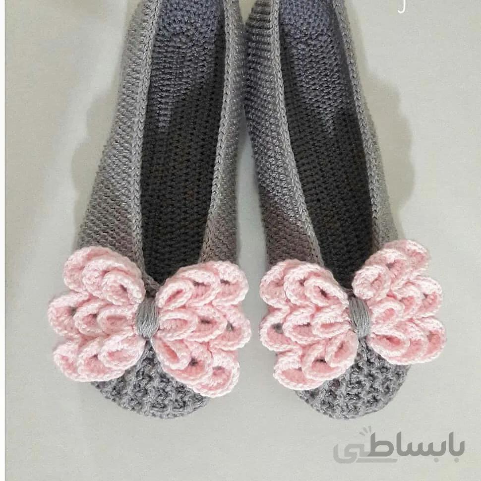 پاپوش بافتنی زنانه sindra مدل BB-II