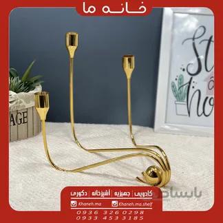 جاشمعی و شمعدان سه شعله چسبیده مدل tm2