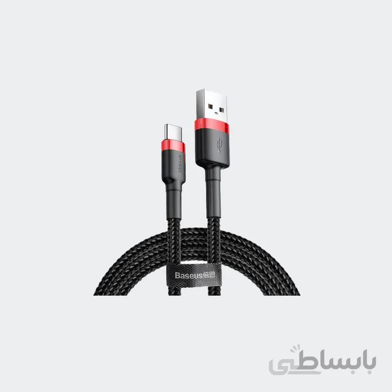 کابل شارژر USB به Type-C باسئوس مدل Cafule طول 2 متر ا Baseus Cafule Cable USB to Type-C 2m (CATKLF)