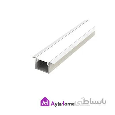 پروفیل آلومینیومی نور خطی کناف کد L-K1 نقره ای (شاخه 3 متری)
