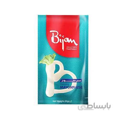 سس مایونز پرچرب بیژن ساشه ۲۰ گرمی کارتن ۲۵۰ عددی