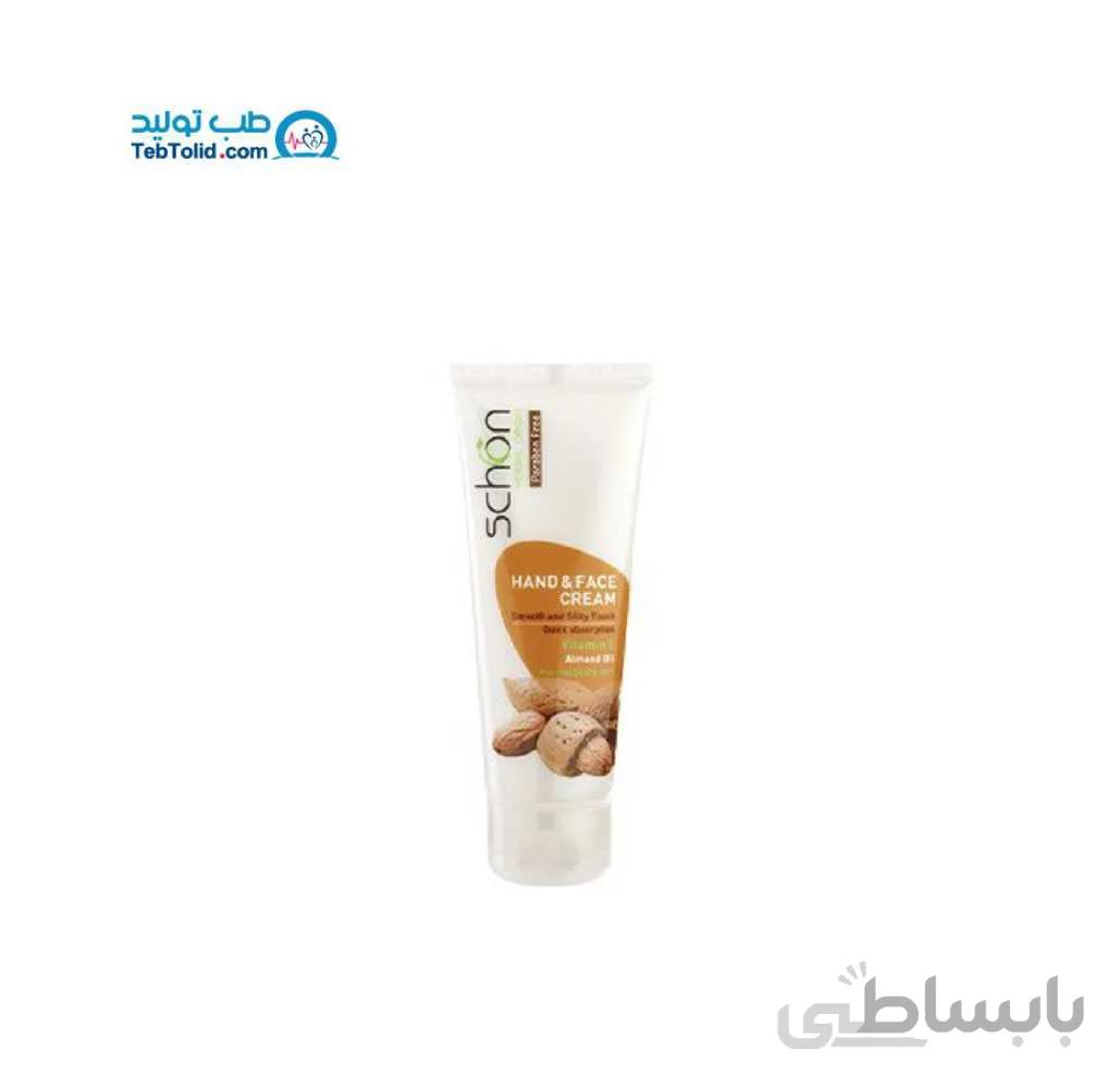 کرم دست و صورت تیوپی با عصاره بادام شون Schon ا برند : کد 587493