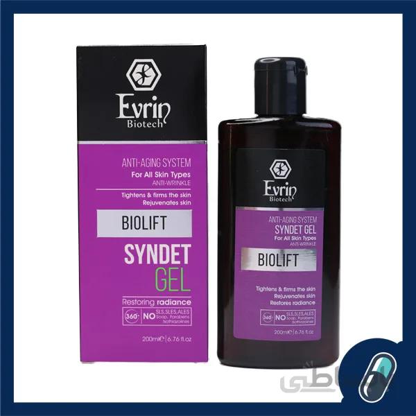 ژل شستشوی ضد چروک صورت بیولیفت اورین بیوتک ا Evrin Biotech Biolift Syndet Gel For All Skin Type