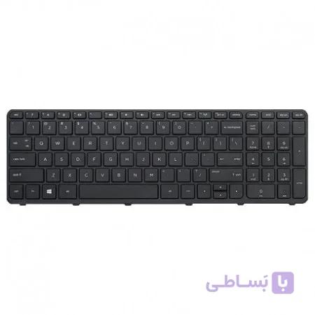 کیبورد لپ تاپ اچ پی HP Pavilion 15-N Laptop Keyboard مشکی-اینتر کوچک-بافریم