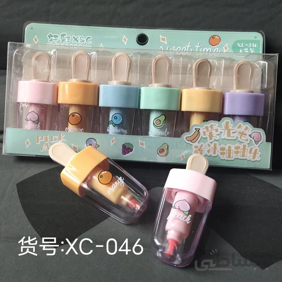 ماژیک هایلایت فانتزی مدل بستنی highlighter marker ice cream design code 32-179 | www.ahwazonline.com