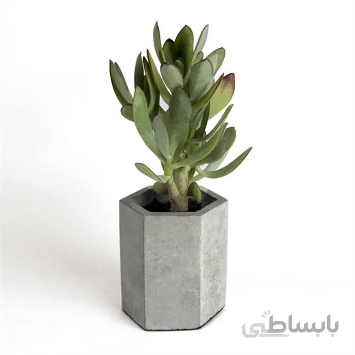 گلدان بتنی دکوسیتی کد dco8 ا مناسب برای میزکار ابعاد: 9*8*10/5