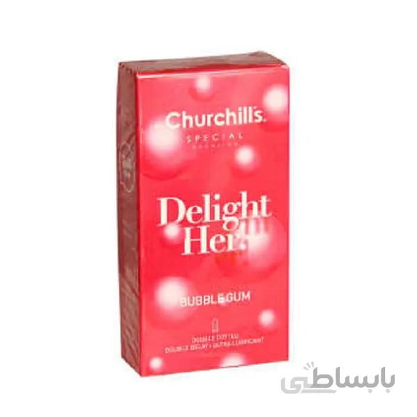 کاندوم چرچیلز مدل DELIGHT HER بسته 12 عددی