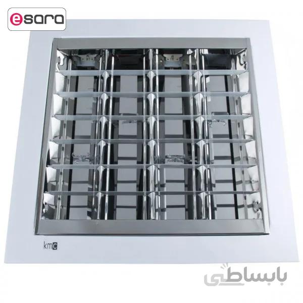 پنل 4x36 FPL کی ام سی مدل سقفی توکار60X60 پایه 2G11 ا Kmc 60X60 4X36 fpl