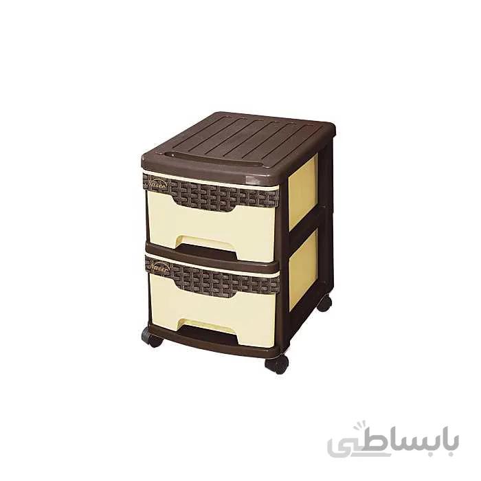 فایل 2طبقه ساده L مدل602 مشکی 2طبقه