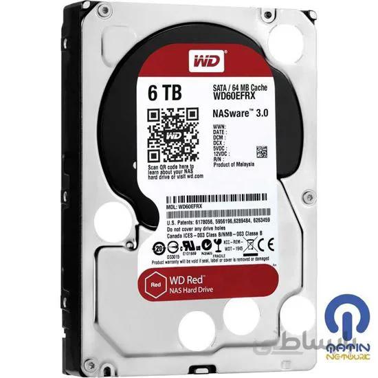 هارد دیسک اینترنال وسترن دیجیتال سری قرمز ظرفیت 6 ترابایت ا Western Digital Red Internal Hard Drive 6TB