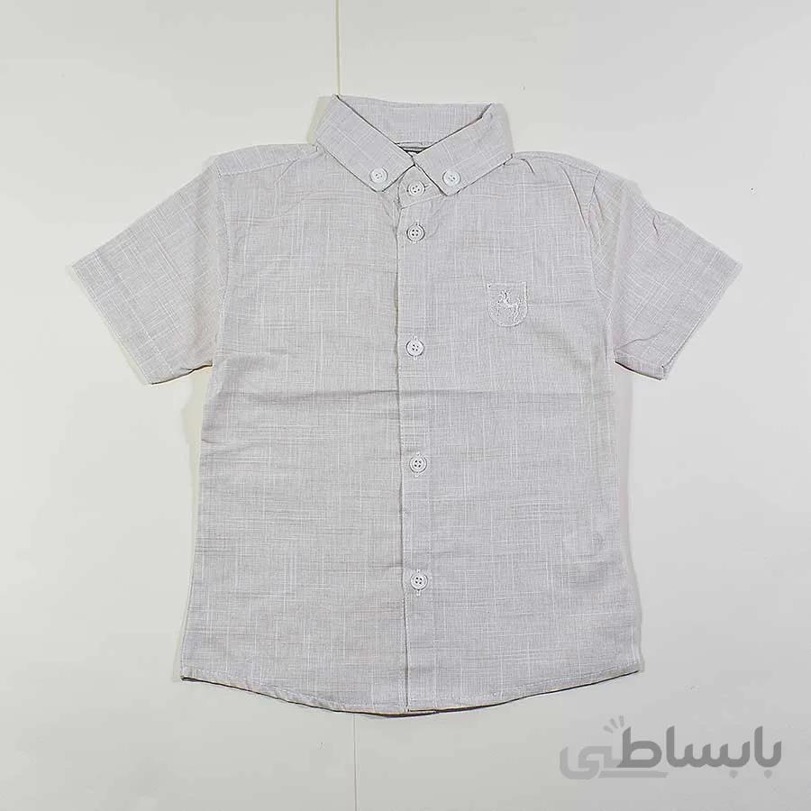 پیراهن آستین کوتاه پسرانه بچه گانه کد 2430