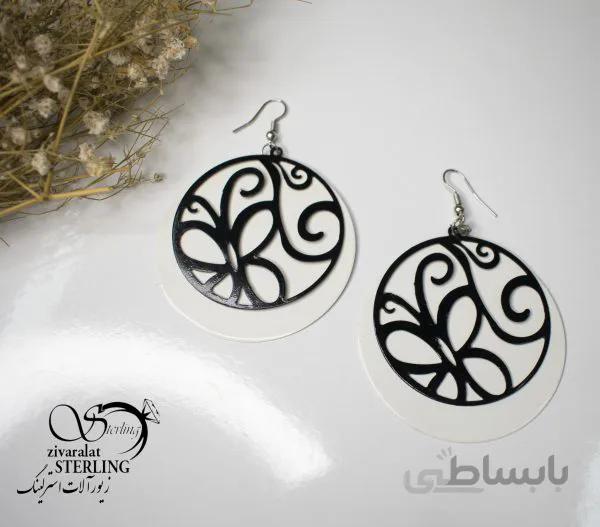 گوشواره آویز گرد بزرگ