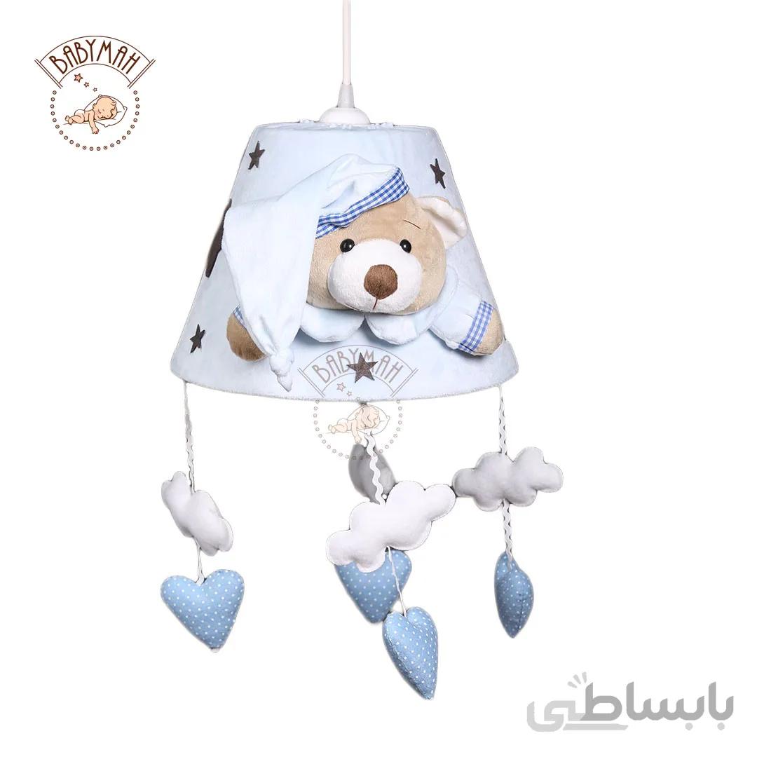 لوستر خرس تدی رنگ آبی