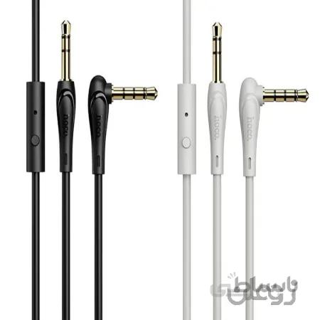 کابل صدا میکروفون دار هوکو Hoco UPA15 AUX With Mic Cable 1m