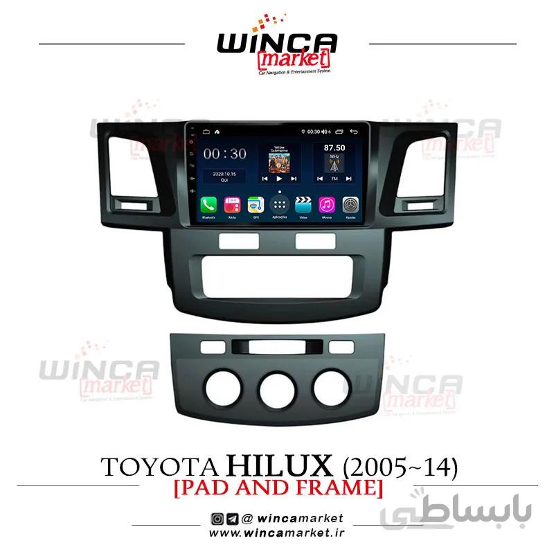 مانیتور اندروید تویوتا هایلوکس 2005-2014 Hilux وینکا مدل QG856 سری +S300 پلاس
