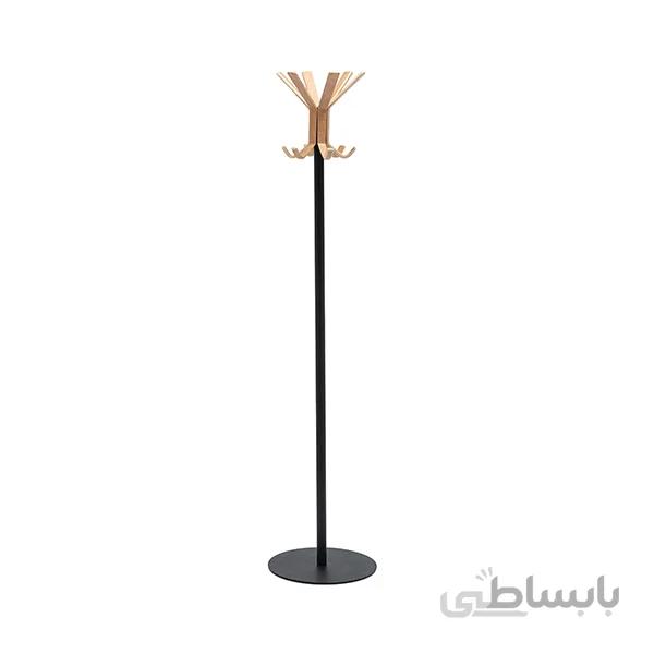 جالباسی دیواری نظری هشت شاخه مدل فلورا چوبی