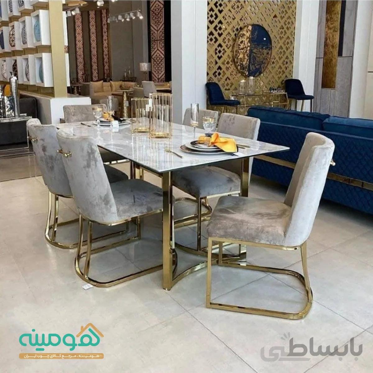 میز ناهارخوری استیل مدل نانسی
