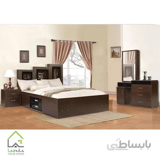 تخت خواب دو نفره اطلسی