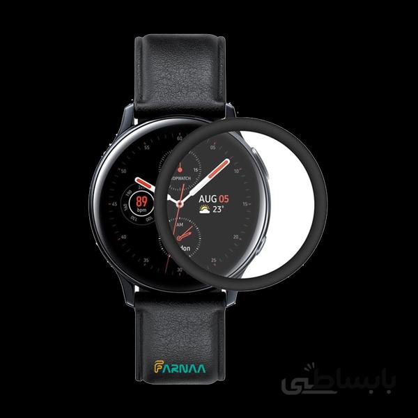 محافظ صفحه نمایش شیشه ای تمپرد مدل فول چسب مناسب (Galaxy Watch Active2 40mm (R830