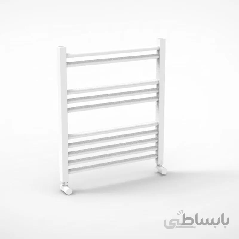 حوله خشک کن استیل لوله ای سفید