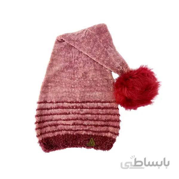 کلاه بافتنی کودک تارتن حاشیه دار طرح شیطونی کد TR13