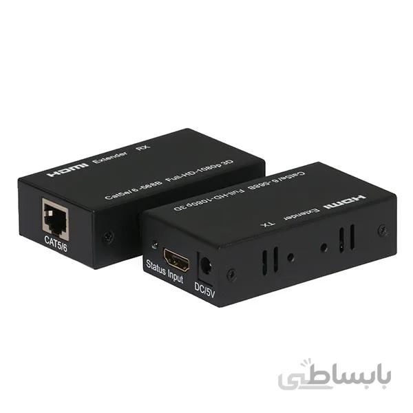 دستگاه افزایش طول HDMI با کابل شبکه تا 60 متر