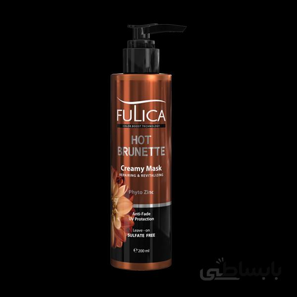 كرم تقویت كننده، ترمیم كننده و مغذی موهای قهوه ای فولیكا حجم 200 میلی لیتر ا fulica Cream that strengthens, repairs and nourishes brown hair 200 ml