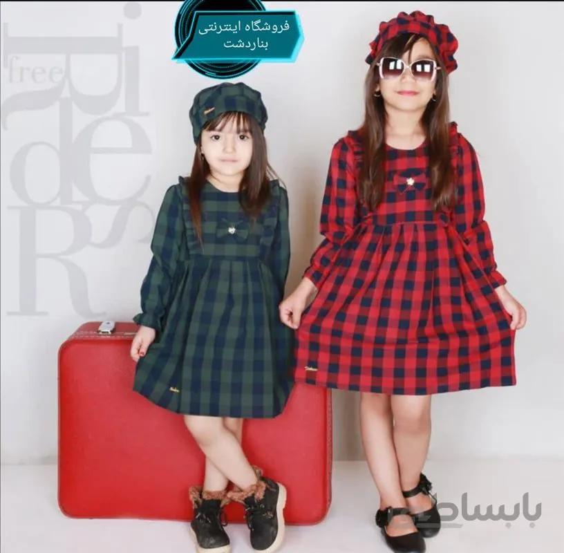 سارافون دخترانه کلاه دار
