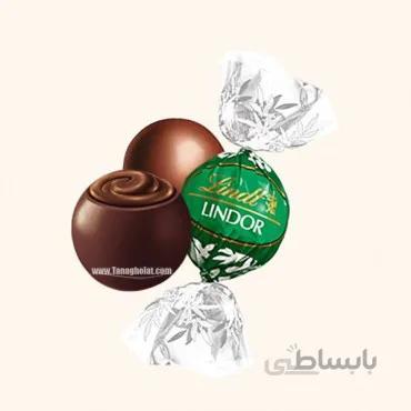 شکلات پذیرایی لینت مدل لیندور سبز شیری با طعم نعنا - کیلویی 250 گرمی