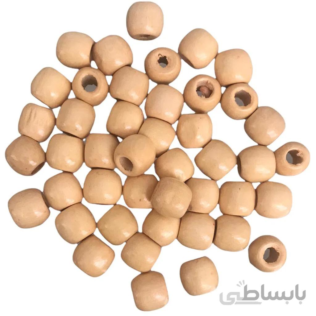 مهره چوبی مکرومه سایز 10 (بسته 100 عددی)