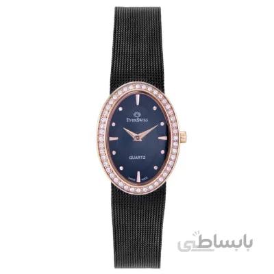 ساعت مچی زنانه اصل | برند Everswiss | مدل EV-9832-LTRB