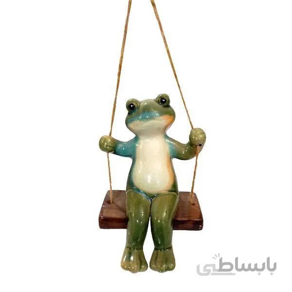 مجسمه مدل قورباغه تاب سوار