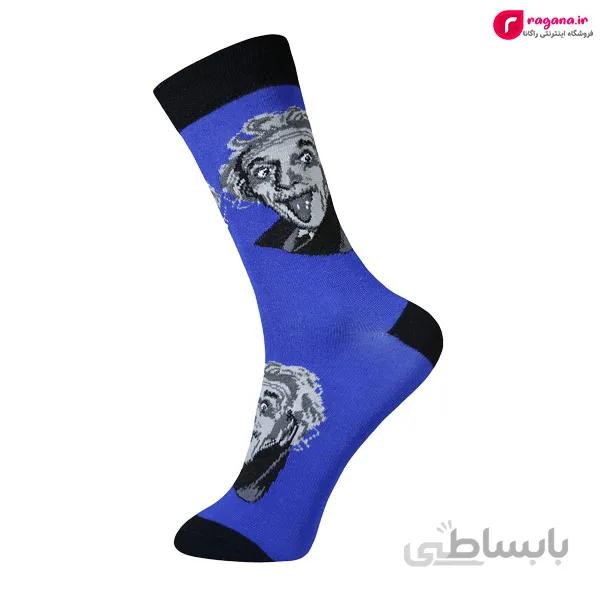 جوراب زنانه ساق بلند EKMEN طرح آلبرت انیشتین کد R215287