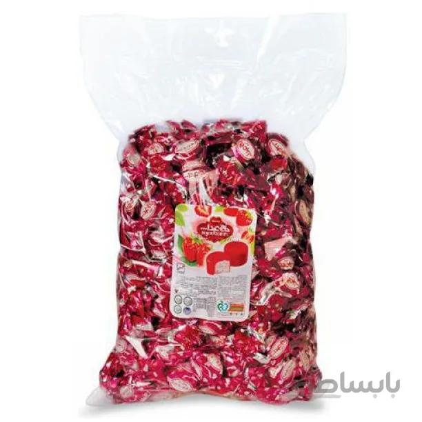 پشمک لقمه ای حاج عبدالله فله توت فرنگی 2500 گرمی کدpt-34