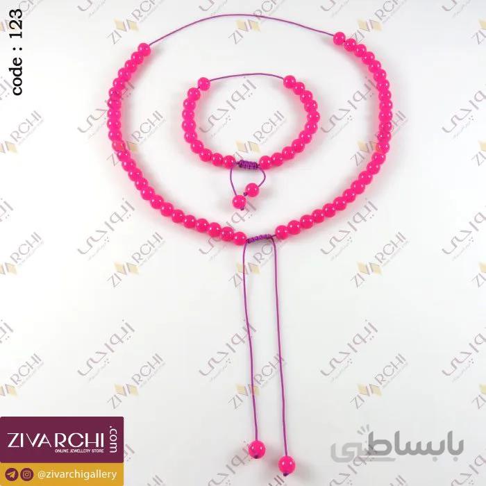 ست 2تکه دست ساز (گردنبند،دستبند) 123