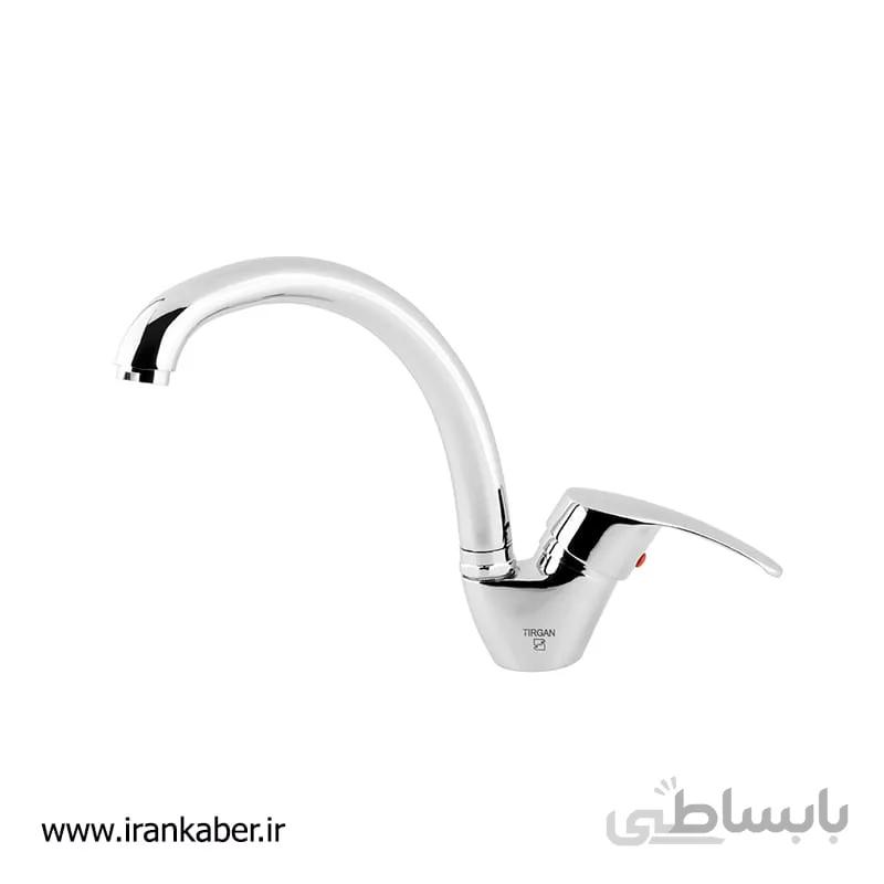 شیر ظرفشویی کروم مدل چکاد برند تیرگان