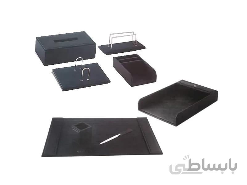 ست رومیزی 8 تکه طرح چرم نگین