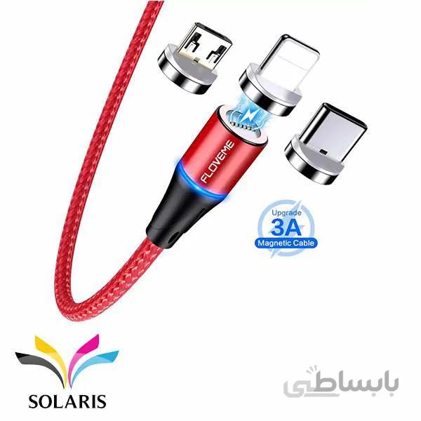 کابل شارژ سه سر Floveme