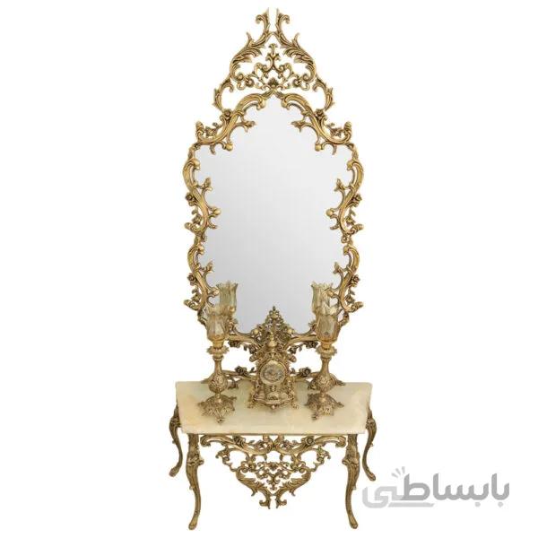 آینه شمعدان برنزی طرح امپراطور آنتیک کد ۱۰۹