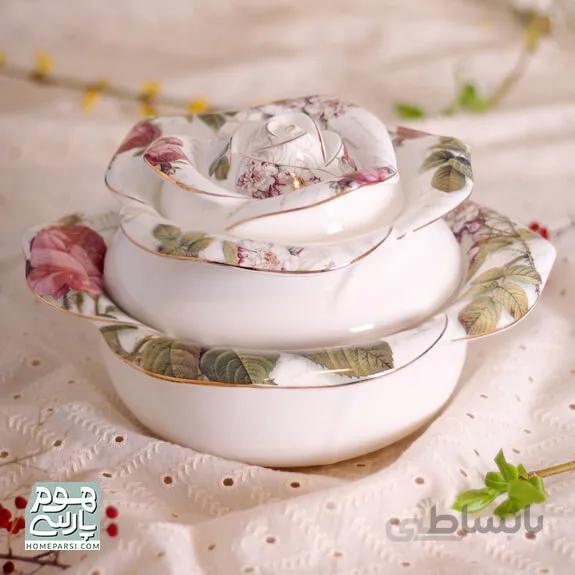 شکلات خوری بزرگ درب دار رزظروف سرو و پذیرایی