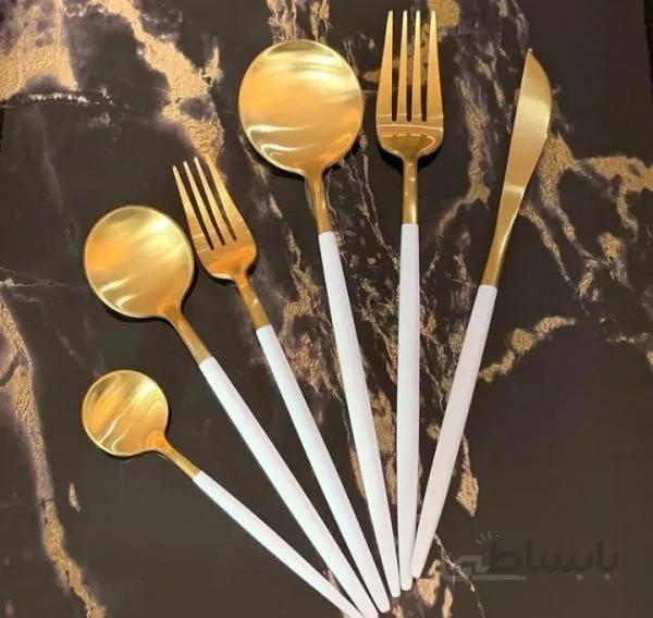 سرویس قاشق و چنگال برند SOLINGENرنگ سفید