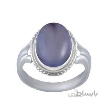 انگشتر نقره مردانه مدل عقیق سوسنی کد AM_017