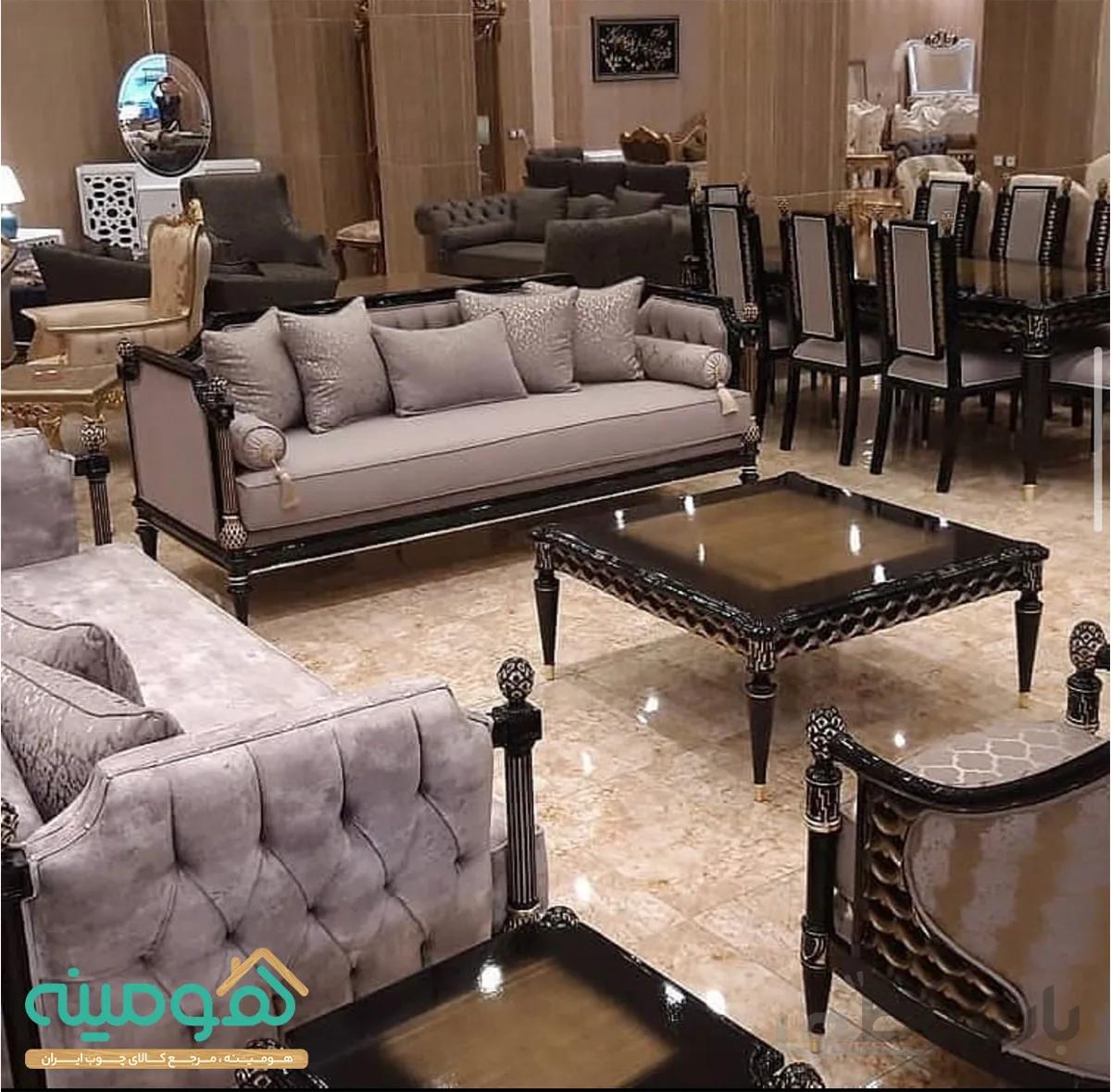 مبل کلاسیک ۹نفره مدل پرطاووس
