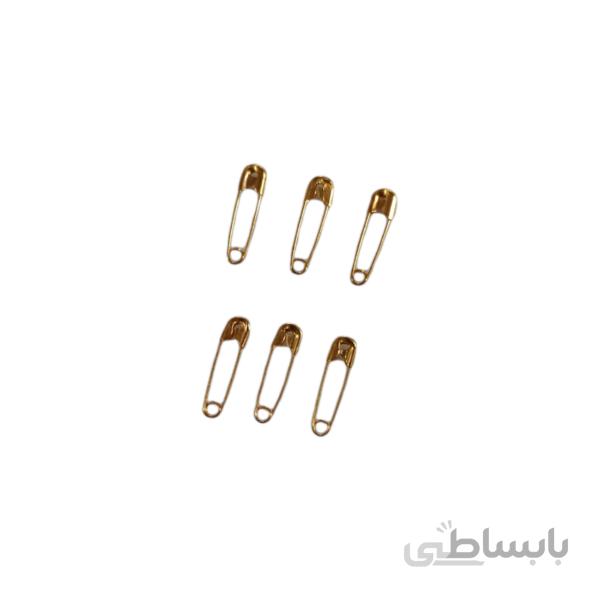 سنجاق قفلی طلایی سایز کوچک کد 3425S