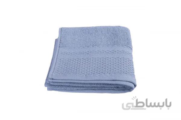 حوله دستی Bera Home طرح حصیری رنگ طوسی روشن