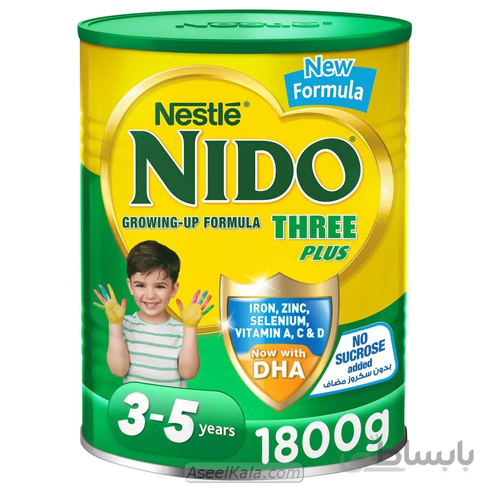 شیر خشک نیدو NIDO عسلی 3 تا 5 سال 1800 گرمی قوطی