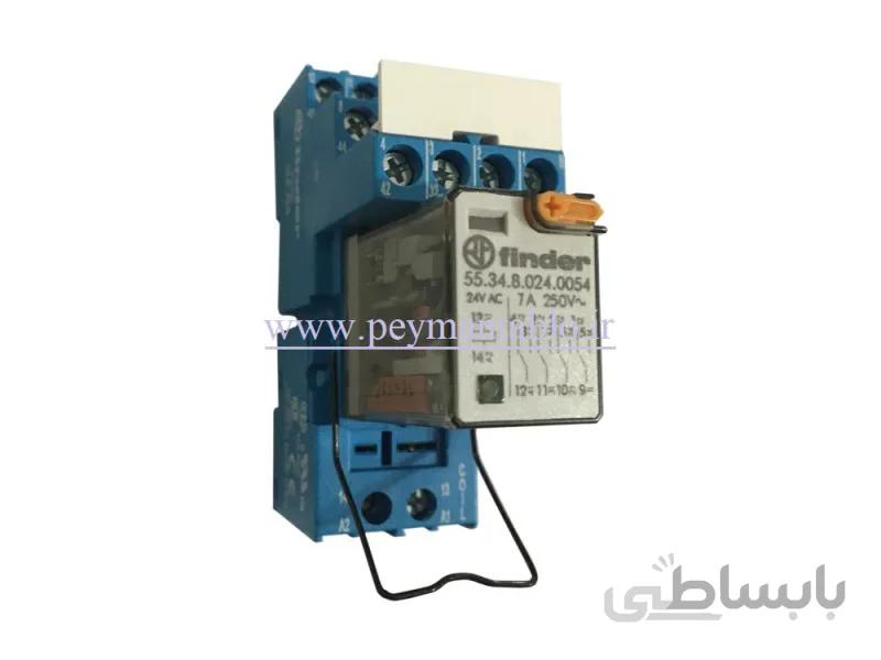 رله فیندر 24 ولت AC چهار کنتاکت (Finder(55.34
