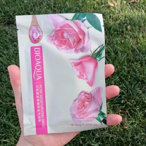 ماسک ورقه ای گل رز بیوآکوا ا Bioaqua Rose Moisturizing Mask 25g